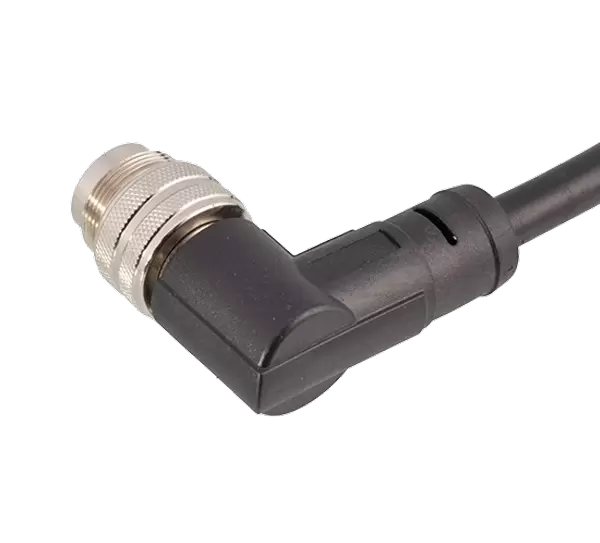 Enchufe sobremoldeado macho en ángulo M16