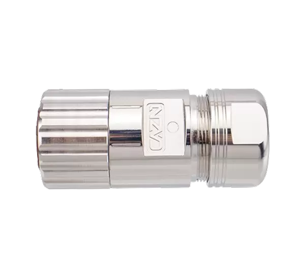 Enchufe ensamblado de metal hembra recto de señal M40 (engarzado)