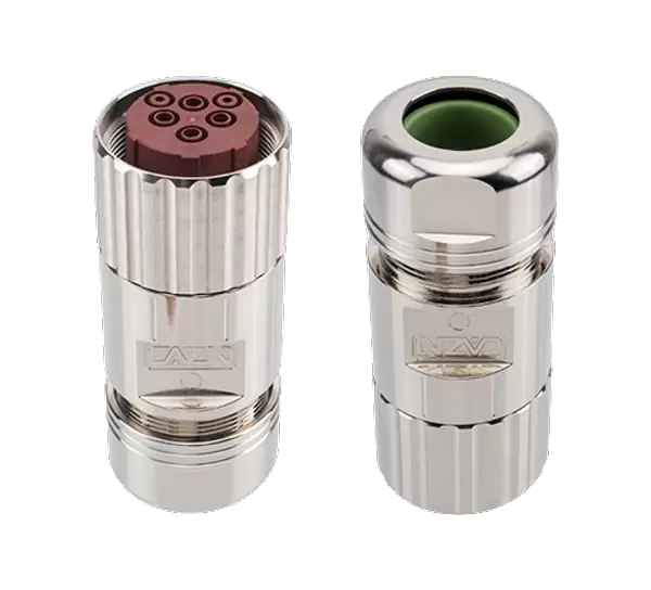 Enchufe ensamblado de metal hembra recto de señal M40 (engarzado)