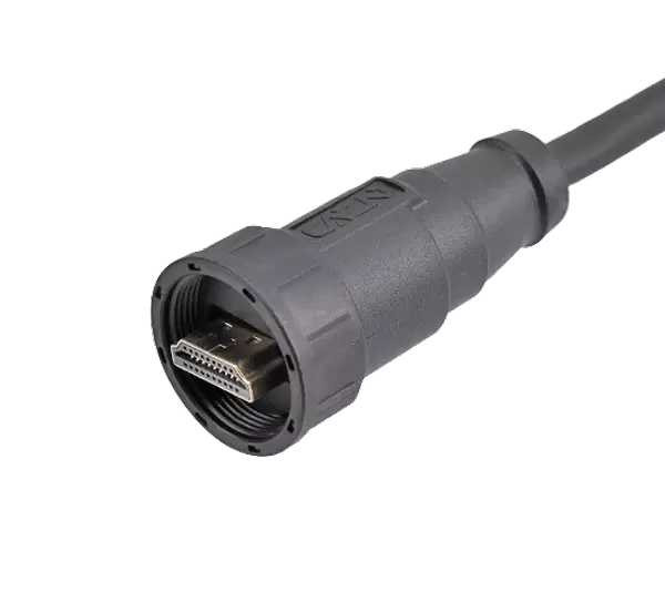 Conector de cable HDMI Str.Male a Str.Male (roscado)